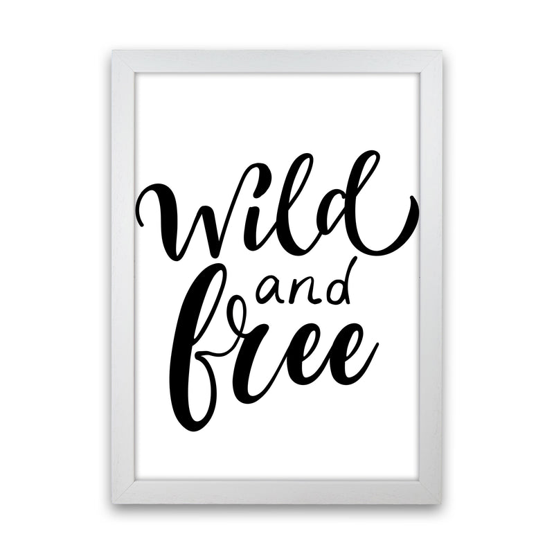 Wild And Free Modern Print White Grain