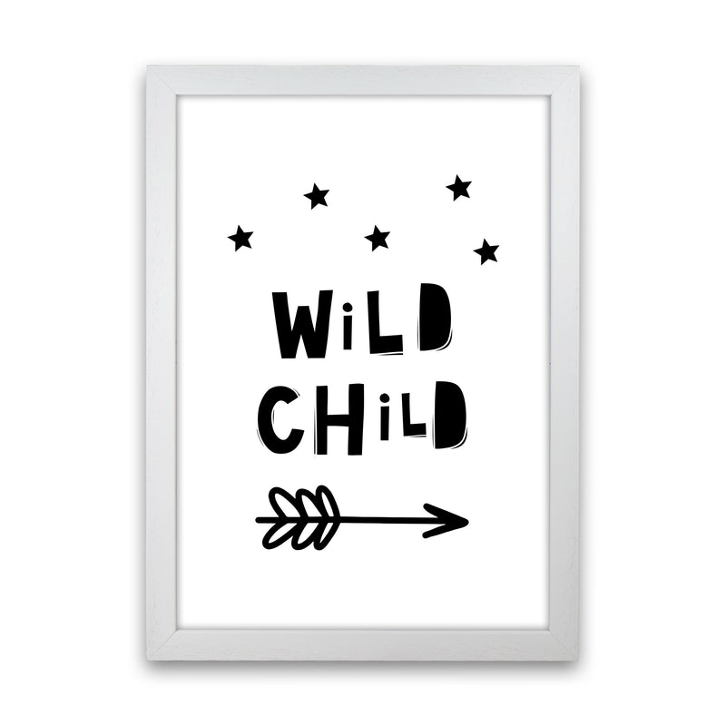 Wild Child Scandi Modern Print White Grain