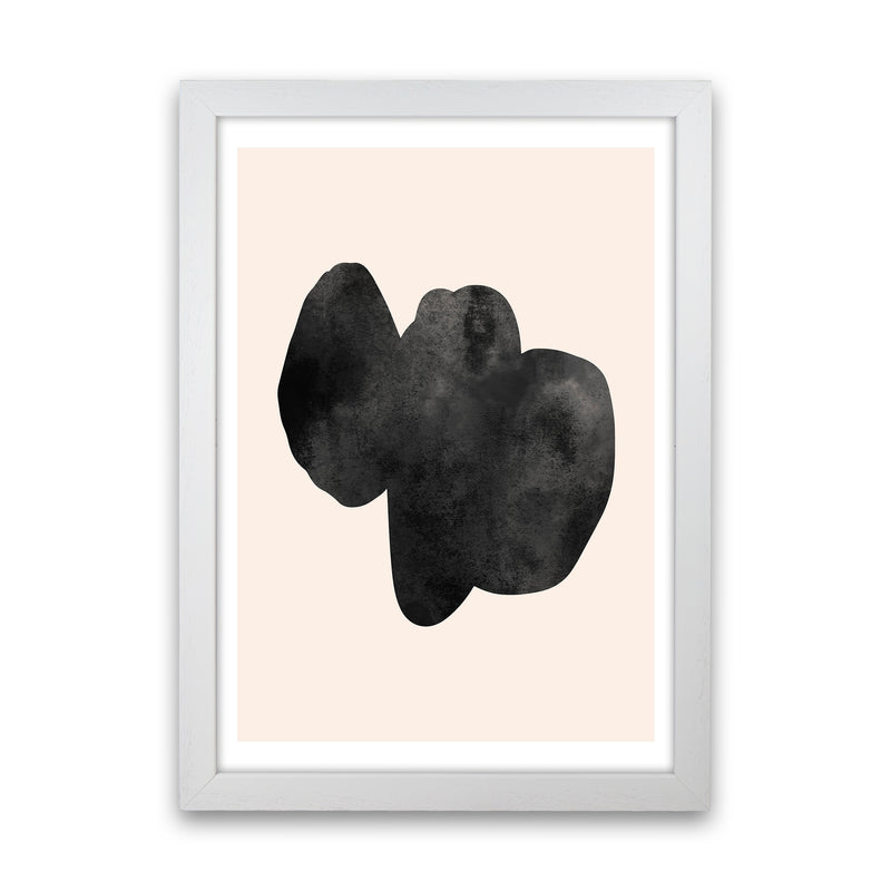 Nude And Black Watercolour 6 Art Print by Pixy Paper White Grain