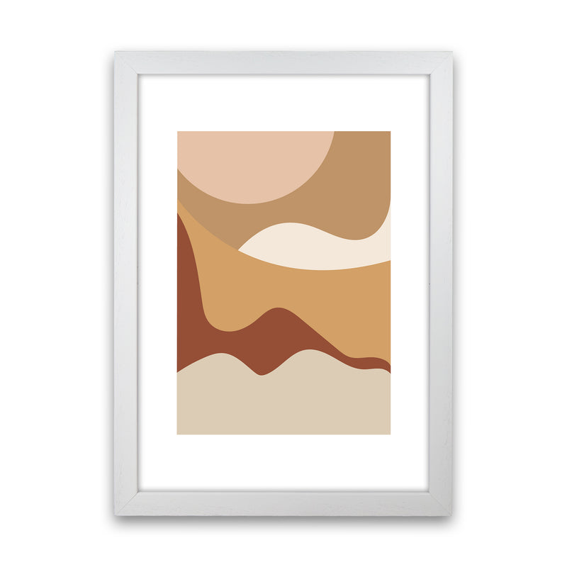 Mica Sand Dunes N25  Art Print by Pixy Paper White Grain