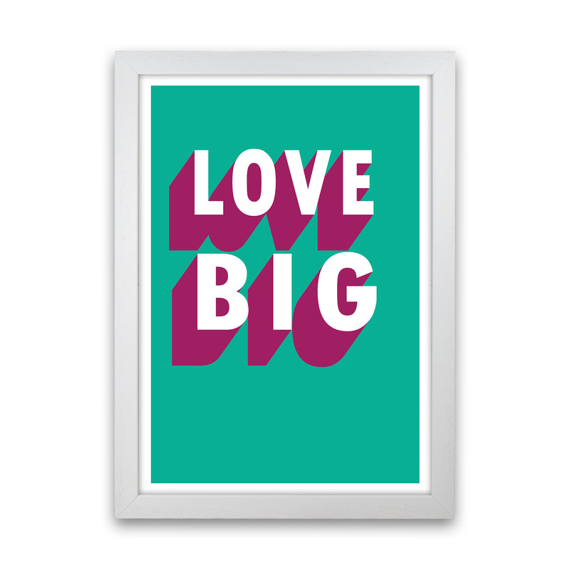 Love Big Shadow  Art Print by Pixy Paper White Grain