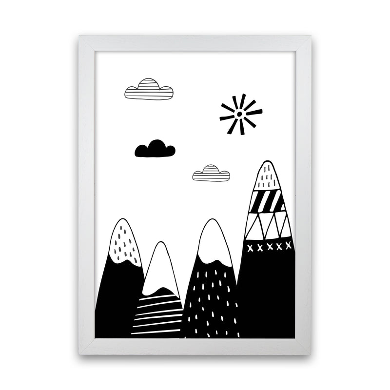 Scandinavian Mountains  Art Print by Pixy Paper White Grain