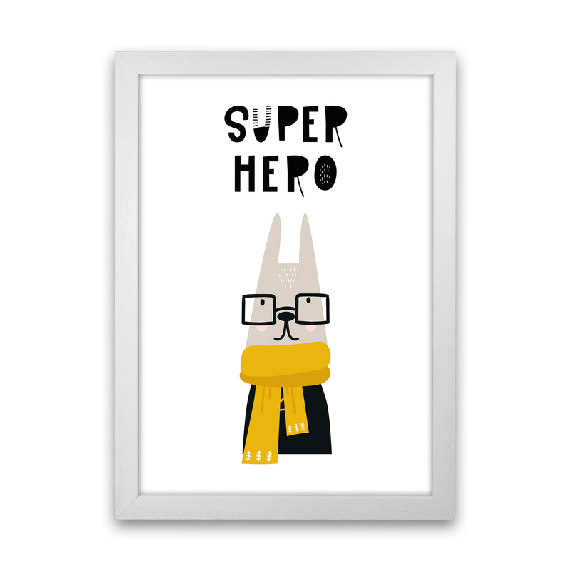 Super Hero Animal Pop  Art Print by Pixy Paper White Grain