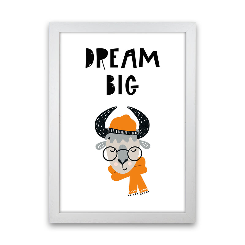 Dream Big Animal Pop  Art Print by Pixy Paper White Grain
