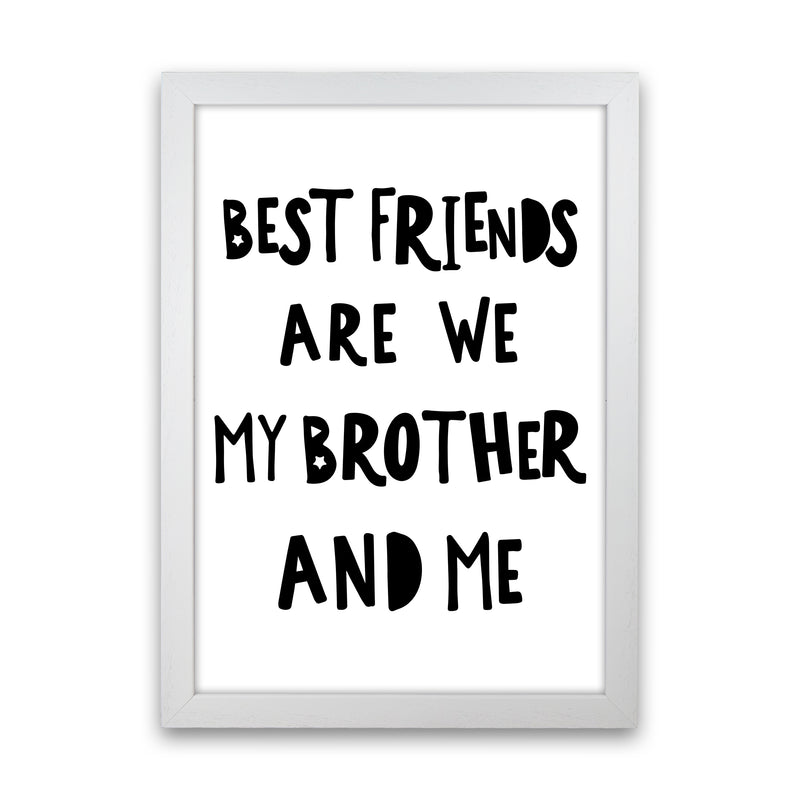 Best Friends  Art Print by Pixy Paper White Grain