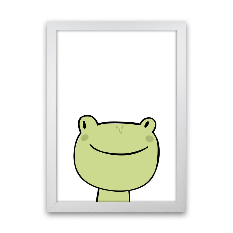 Frog  Art Print by Pixy Paper White Grain