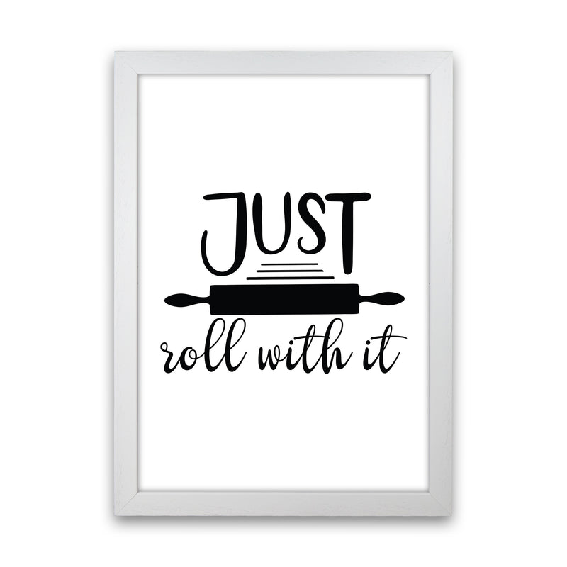 Just Roll With It  Art Print by Pixy Paper White Grain