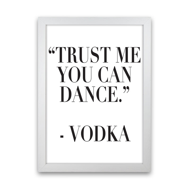 Trust Me You Can Dance  Art Print by Pixy Paper White Grain