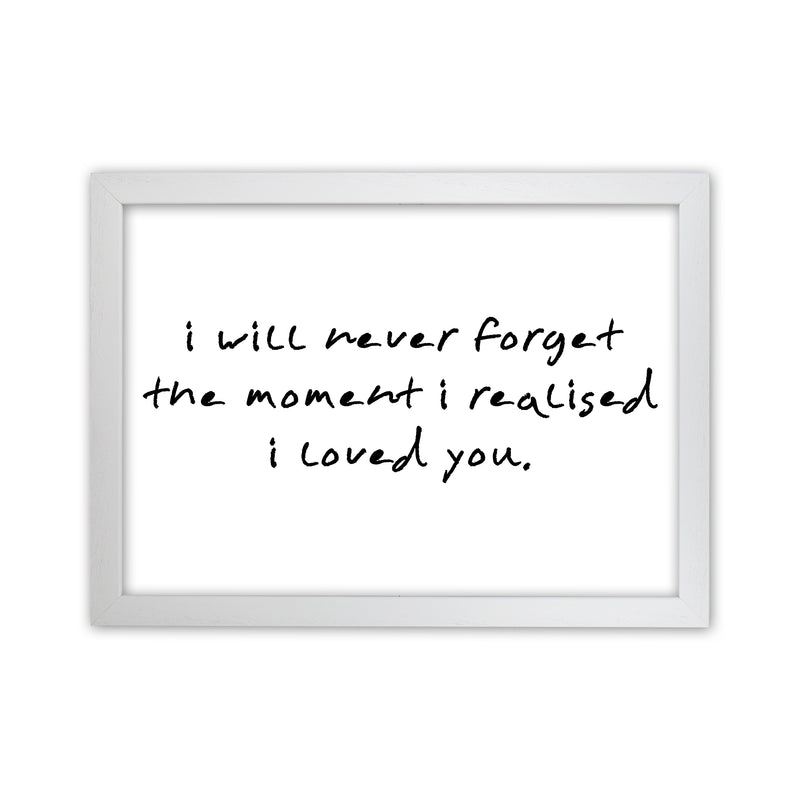 I Will Never Forget  Art Print by Pixy Paper White Grain