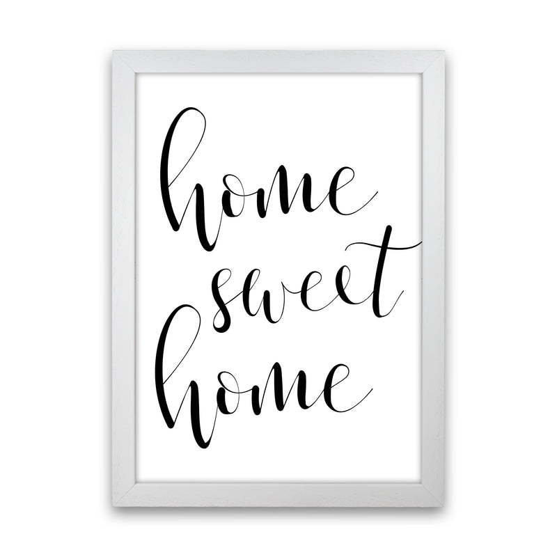 Home Sweet Home  Art Print by Pixy Paper White Grain