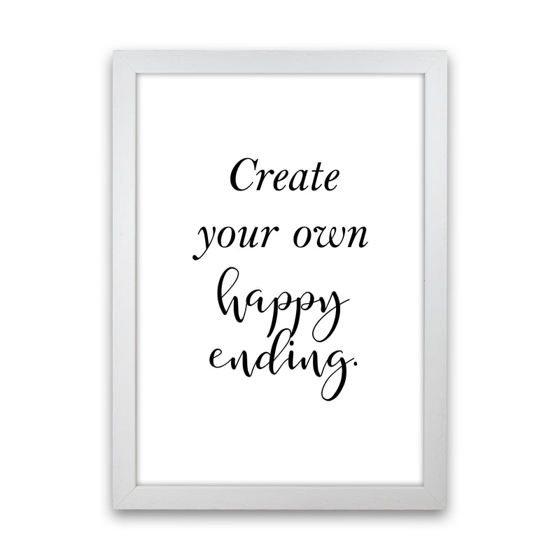 Create Your Own  Art Print by Pixy Paper White Grain