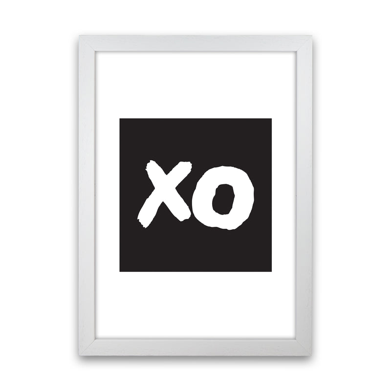 Xo Black Box  Art Print by Pixy Paper White Grain