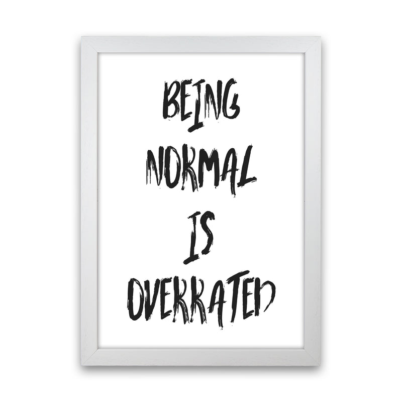 Being Normal  Art Print by Pixy Paper White Grain