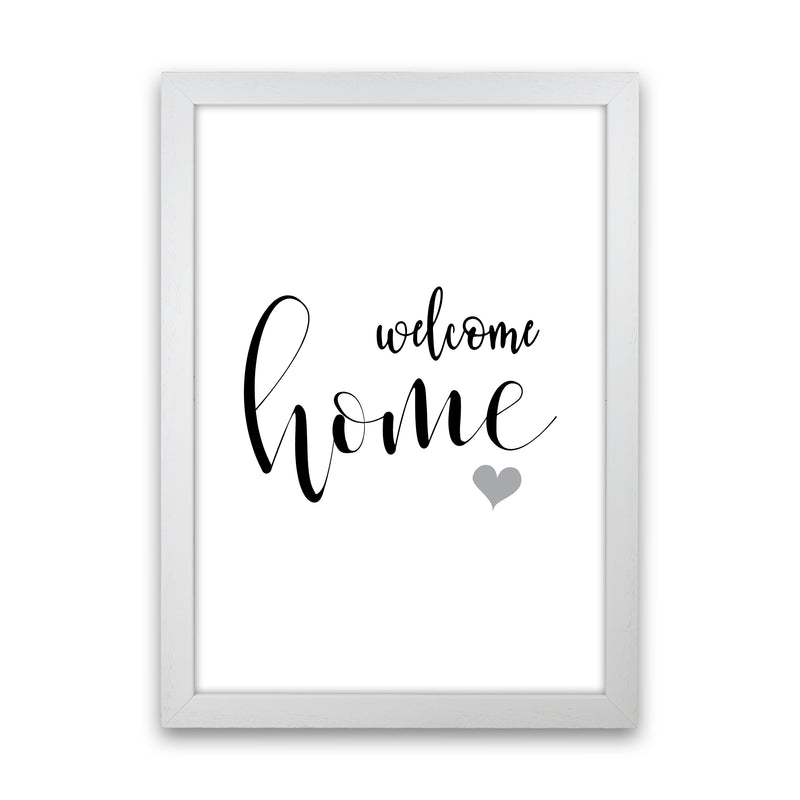 Welcome Home  Art Print by Pixy Paper White Grain