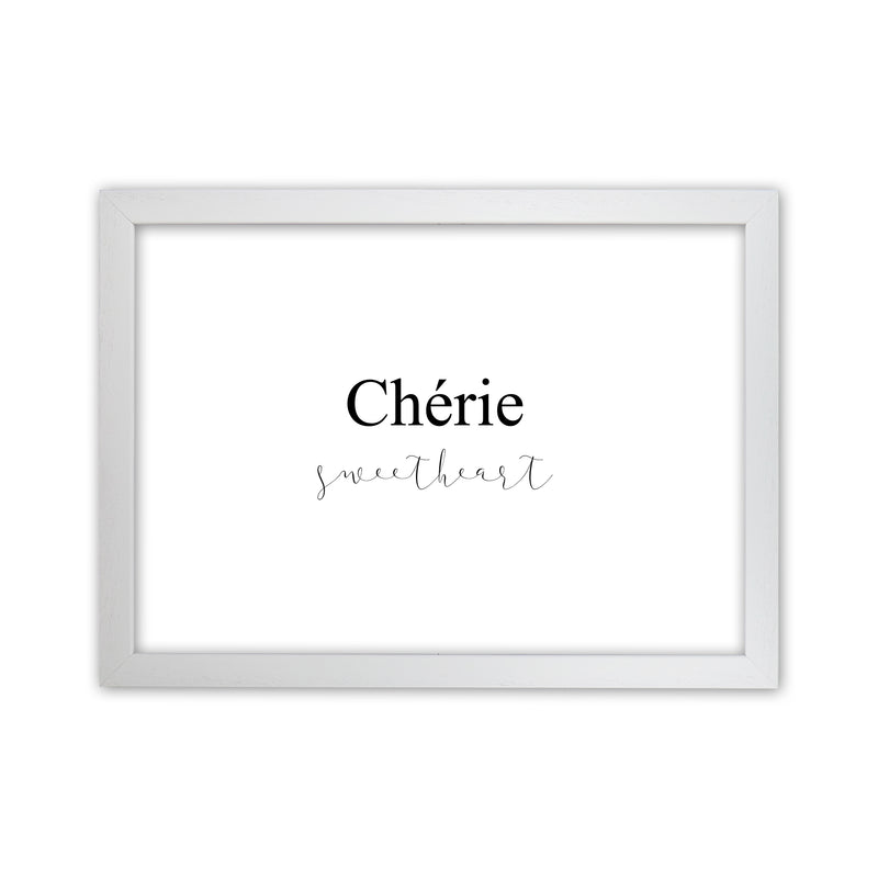 Cherie  Art Print by Pixy Paper White Grain