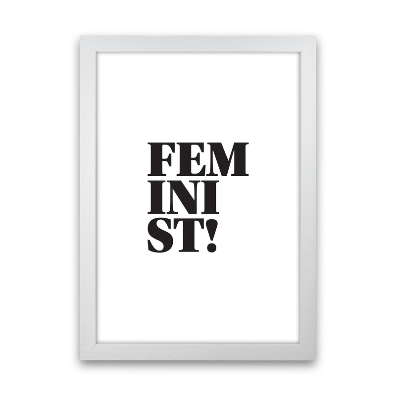 Feminist  Art Print by Pixy Paper White Grain