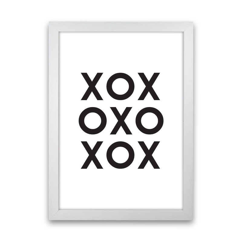 Xox  Art Print by Pixy Paper White Grain
