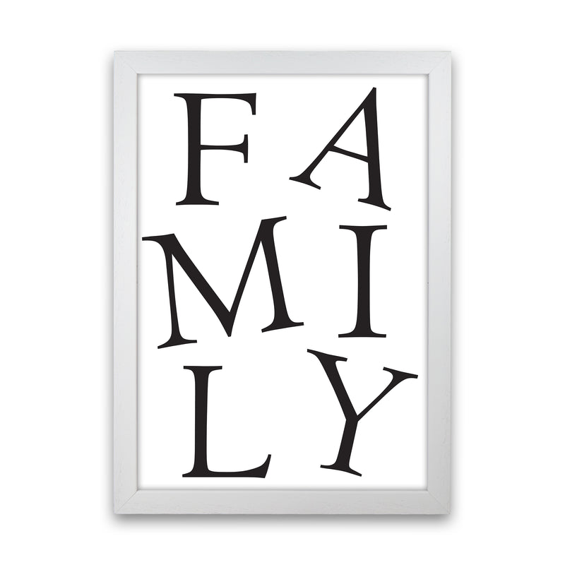 Family  Art Print by Pixy Paper White Grain