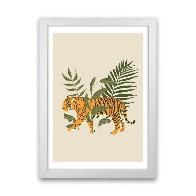 Wild Collection Tiger Art Print by Pixy Paper White Grain