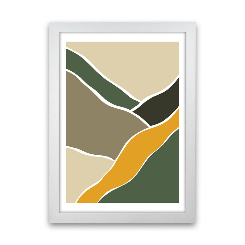 Wild Collection Rocky Roads Abstract Art Print by Pixy Paper White Grain