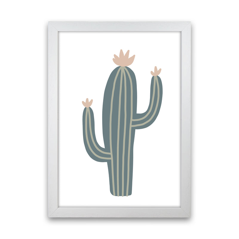 Inspired Natural Cactus Art Print by Pixy Paper White Grain