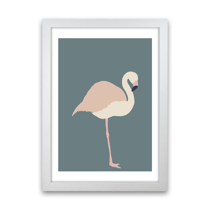 Inspired Flamingo Art Print by Pixy Paper White Grain