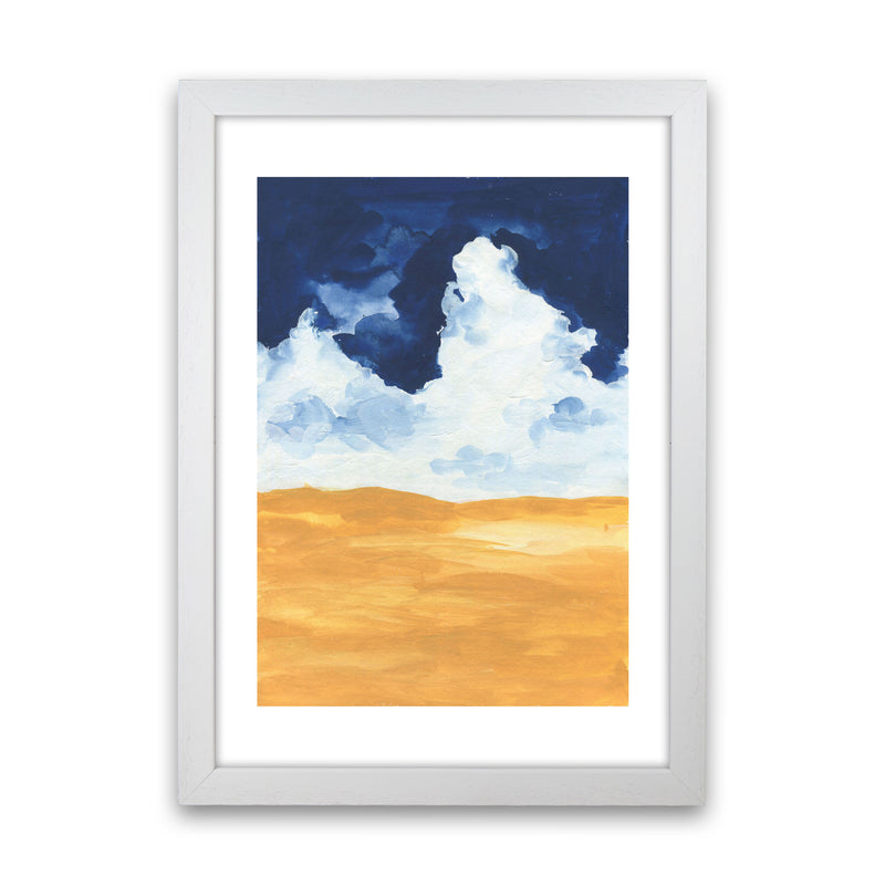 Horizon Abstract Clouds  Art Print by Pixy Paper White Grain