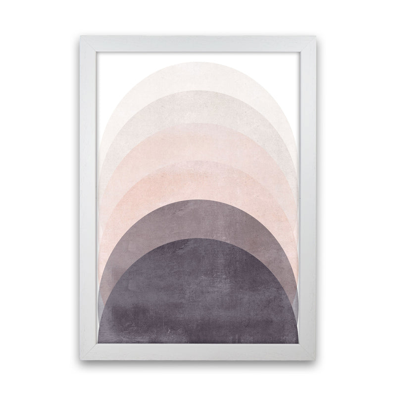 Gradient Sun rising cotton pink Art Print by Pixy Paper White Grain