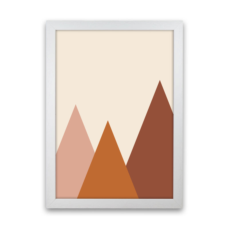 Autumn Rolly abstract Art Print by Pixy Paper White Grain