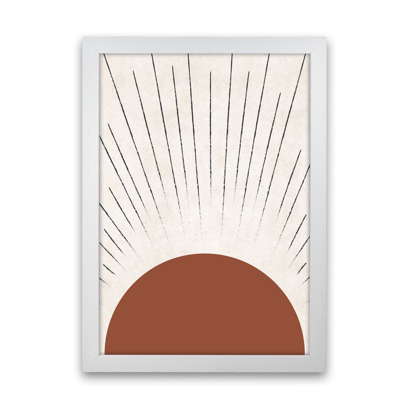 Autumn Sasha Sun abstract Art Print by Pixy Paper White Grain
