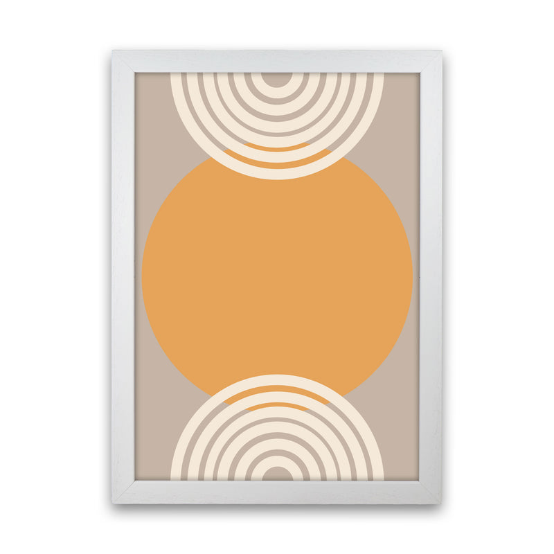 Autumn Orla abstract Art Print by Pixy Paper White Grain
