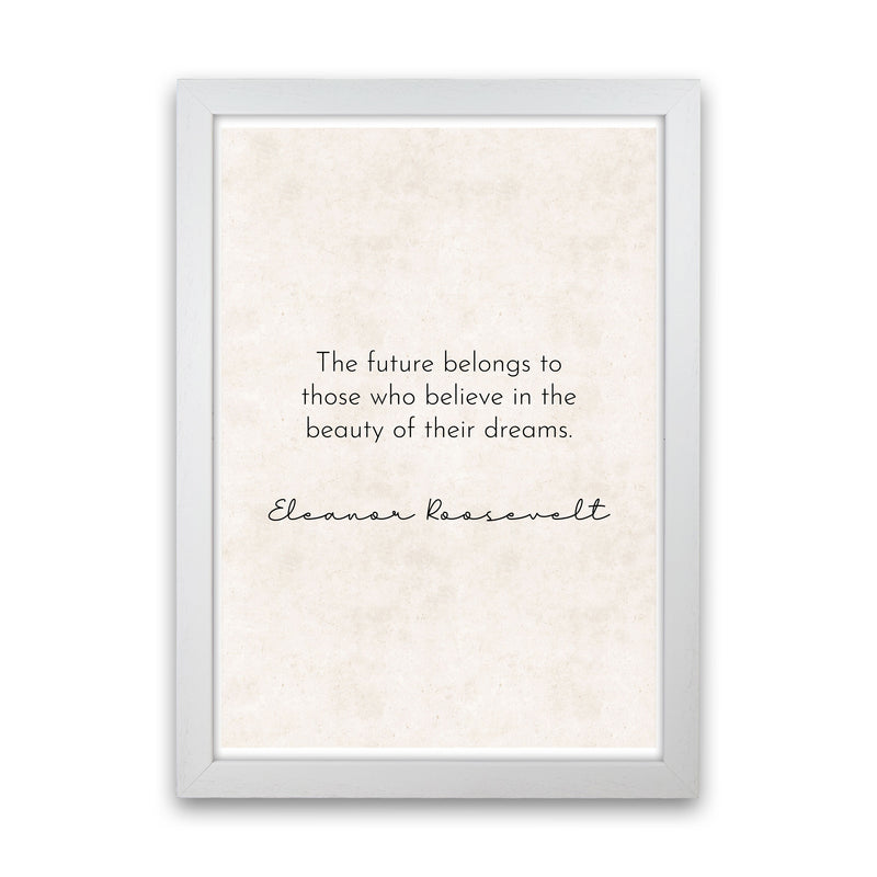 The Future - Roosevelt Art Print by Pixy Paper White Grain