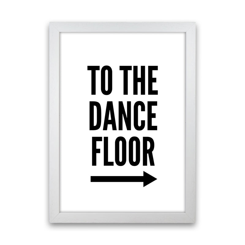 To The Dance Floor Art Print by Pixy Paper White Grain