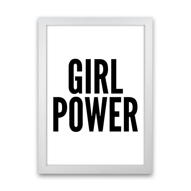 Girl Power Art Print by Pixy Paper White Grain