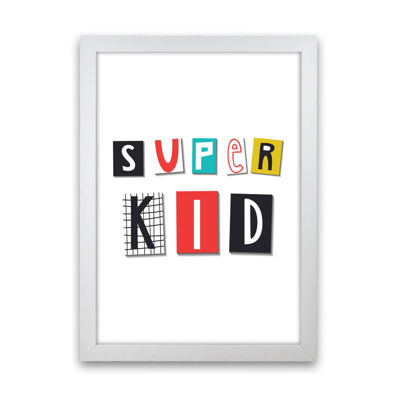 Super kid Art Print by Pixy Paper White Grain