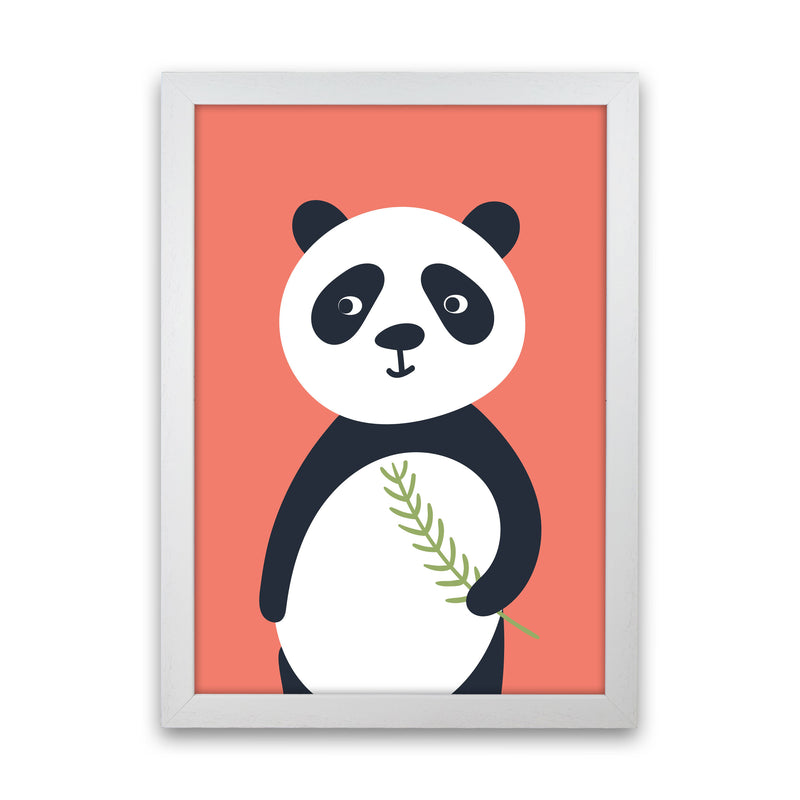 Panda Neutral kids Art Print by Pixy Paper White Grain