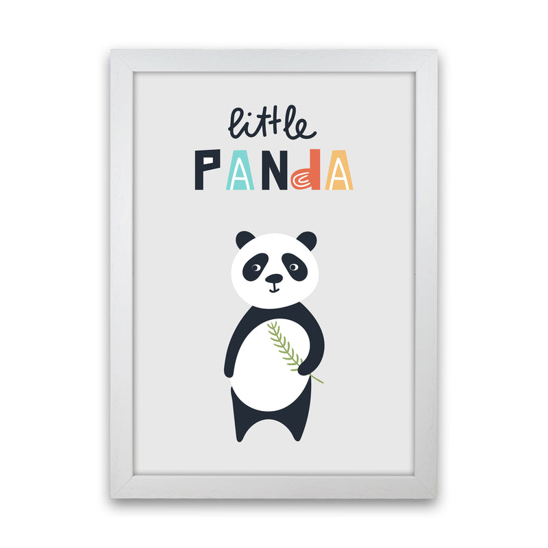 Little panda Art Print by Pixy Paper White Grain