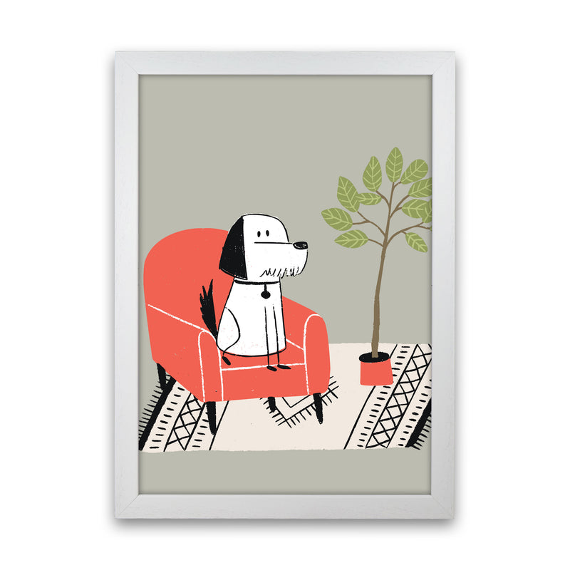 It's A Dog Life Art Print by Pixy Paper White Grain