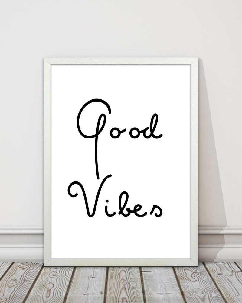 Good Vibes Quote Art Print by Proper Job Studio