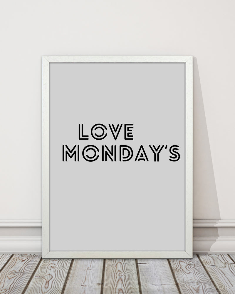 Love Monday's Quote Art Print by Proper Job Studio