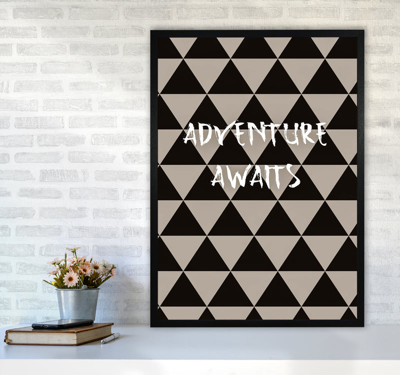 Adventure Quote Art Print by Proper Job Studio A1 White Frame