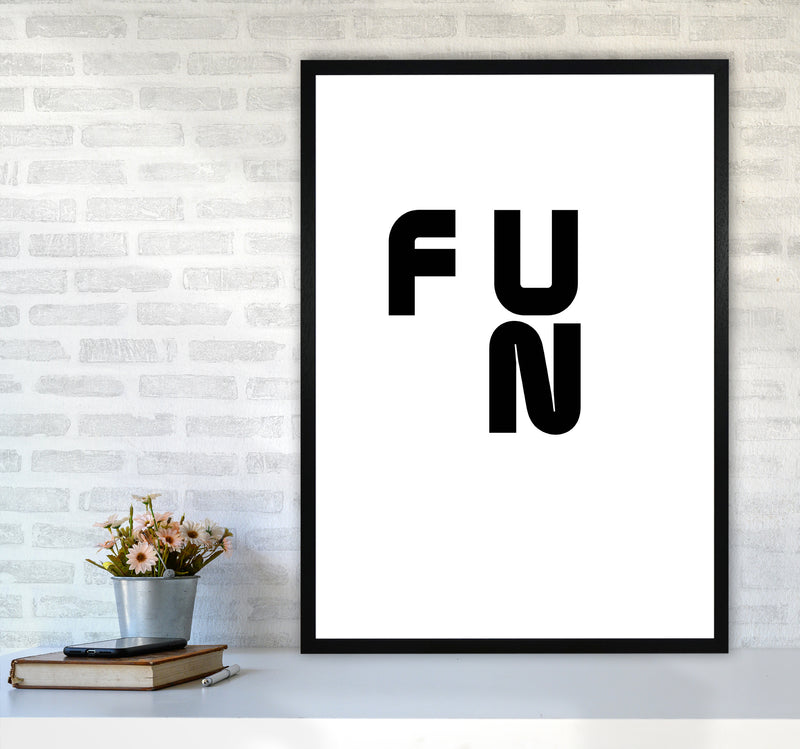 Fun Quote Art Print by Proper Job Studio A1 White Frame