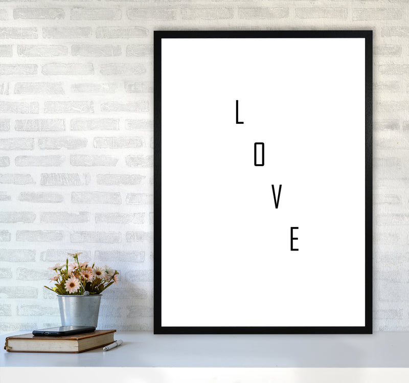 Love Quote Art Print by Proper Job Studio A1 White Frame