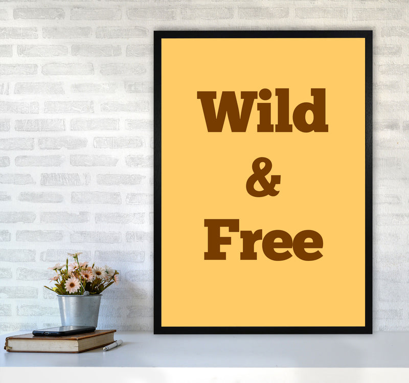 Wild & Free Art Print by Proper Job Studio A1 White Frame