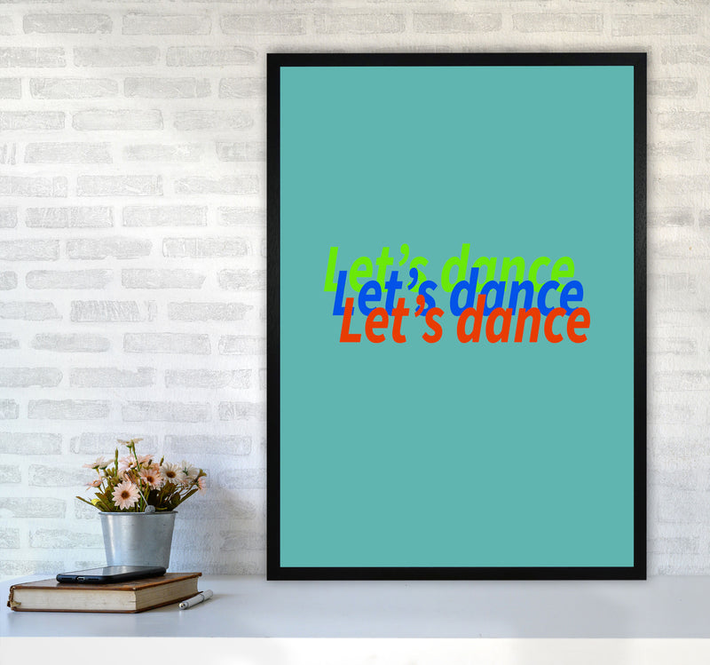 Let's Dance Art Print by Proper Job Studio A1 White Frame