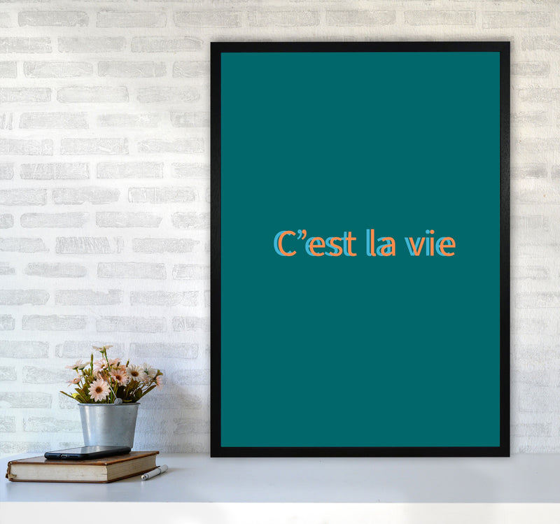 Cest la vie Art Print by Proper Job Studio A1 White Frame