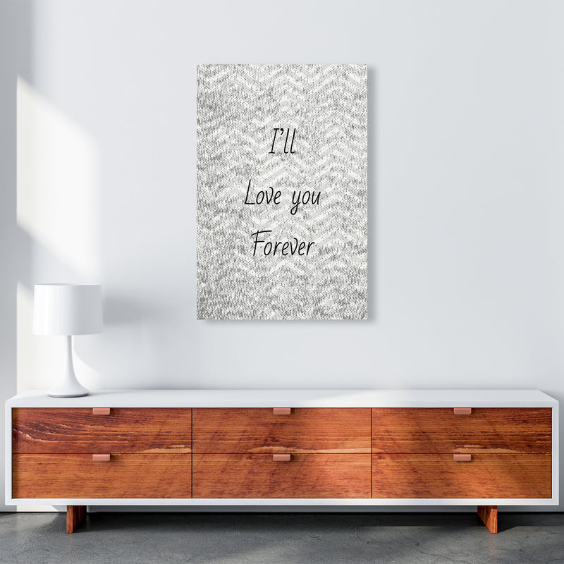 Love forever Quote Art Print by Proper Job Studio A1 Canvas