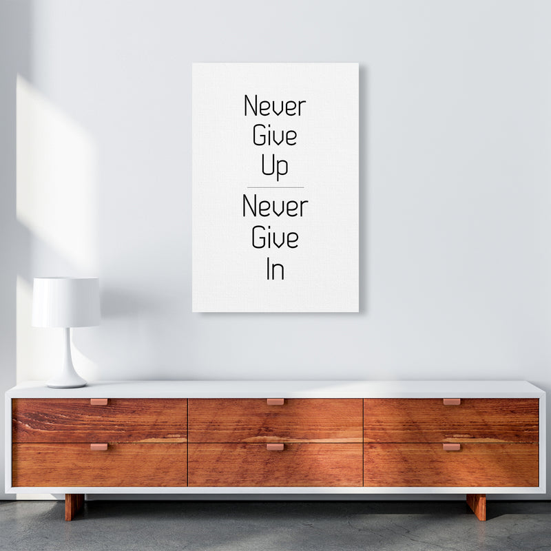 Never give up Quote Art Print by Proper Job Studio A1 Canvas