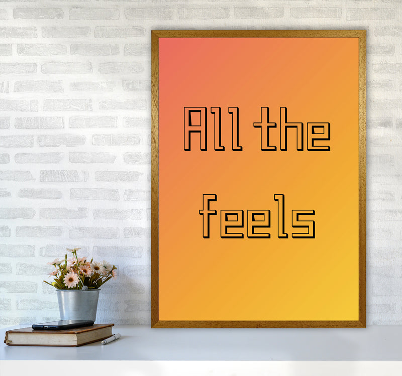 All the feels Quote Art Print by Proper Job Studio A1 Print Only