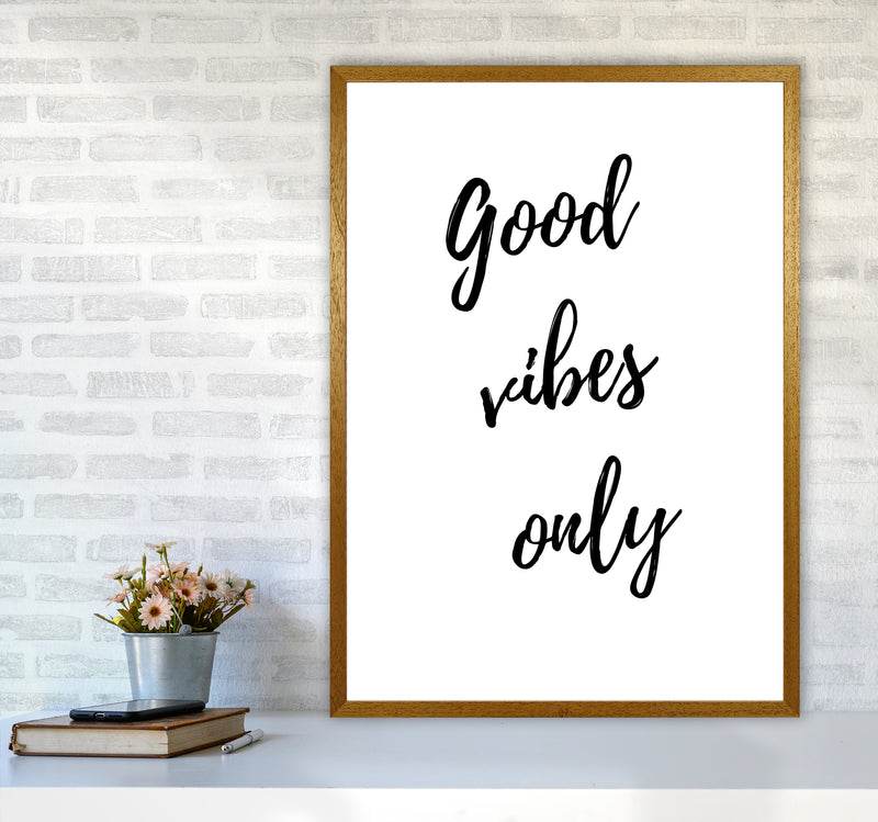 Good vibes only Quote Art Print by Proper Job Studio A1 Print Only